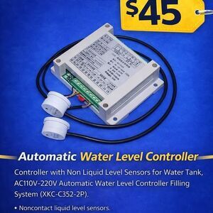 Automatic Water Level Controller with Non Liquid Level Sensors for Water Tank,